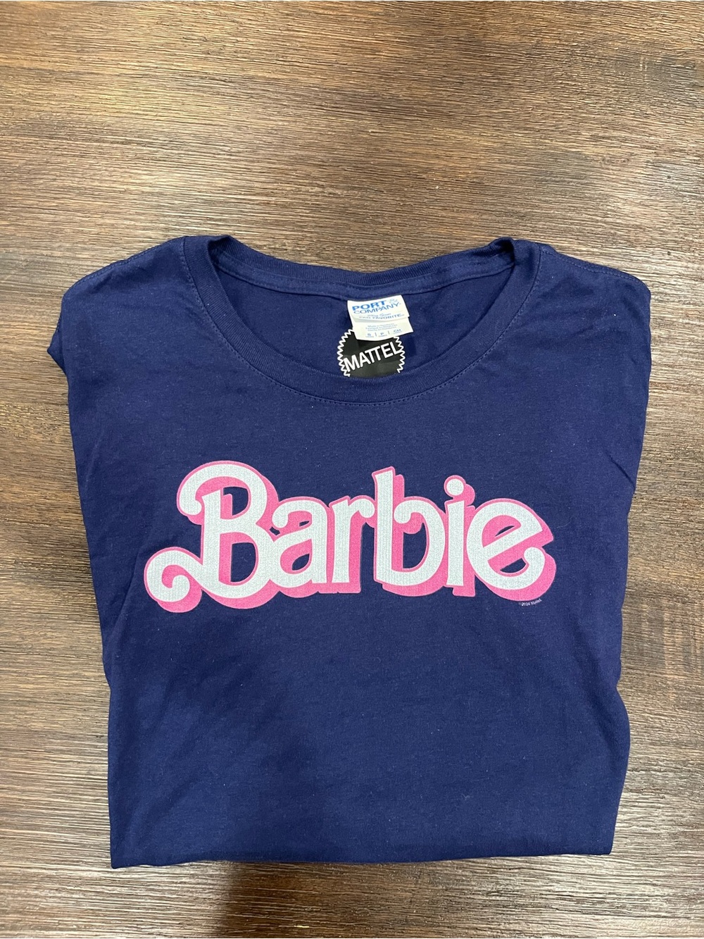 Barbie Mattel Women’s Navy Graphic Tee | Size Small